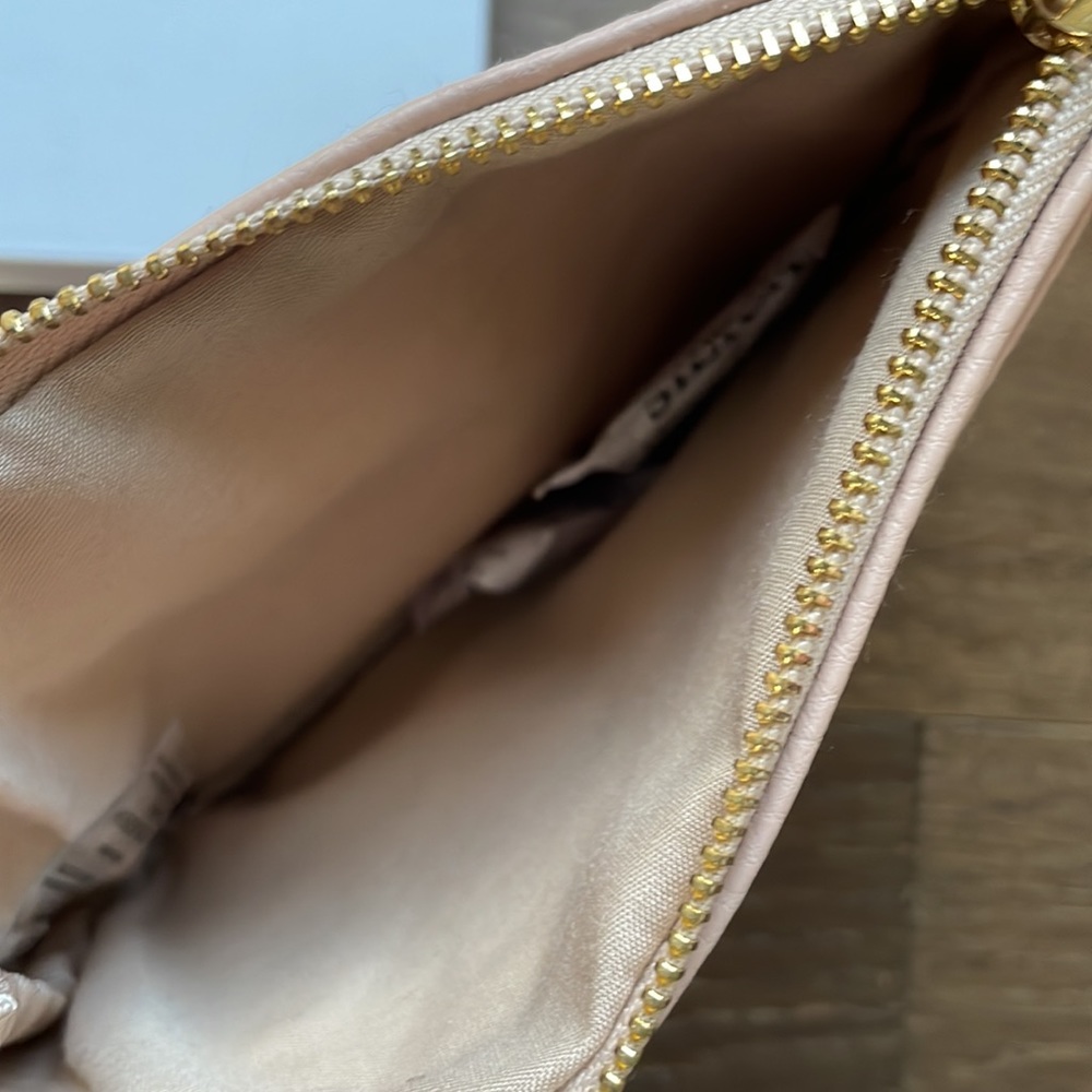 NIB Chloe Parfum Small Pouch Wallet Beige / Taupe / Blush with Rivet Detail - Picture 2 of 3
